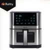 RUHHY 8L XXL Olajmentes Air Fryer, Tapadásmentes, LED Érintőpanellel