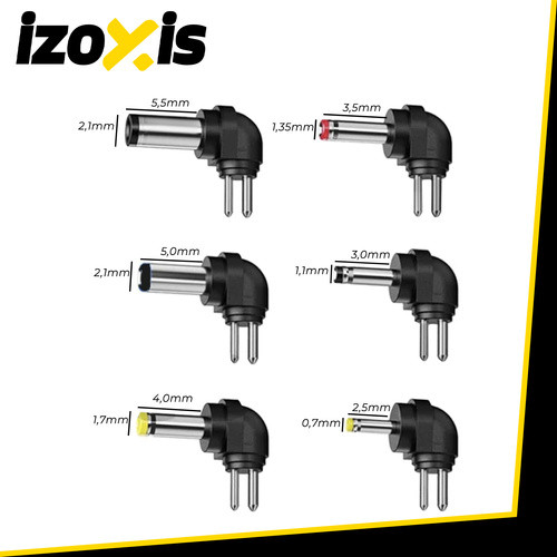 Univerzális tápegység Izoxis 30W, 3-12V USB, 6 cserélhető csatlakozóval