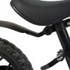 Futurisztikusan Könnyű Kruzzel 25767 Gyerek Futóbicikli 2+ Éves Kortól, 12 hüvelykes EVA Kerekekkel, Fekete