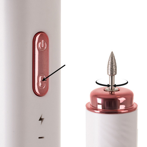 Beautylushh 25805 Vezeték nélküli Körömcsiszoló Szett 6 Fúrófejjel