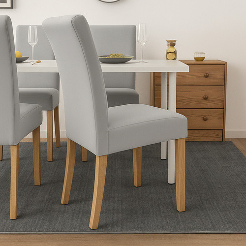 RUHHY Világosszürke Rugalmas Velúr Székhuzatok, 6 db, 65x40x35 cm, Poliészter és Spandex Anyagból