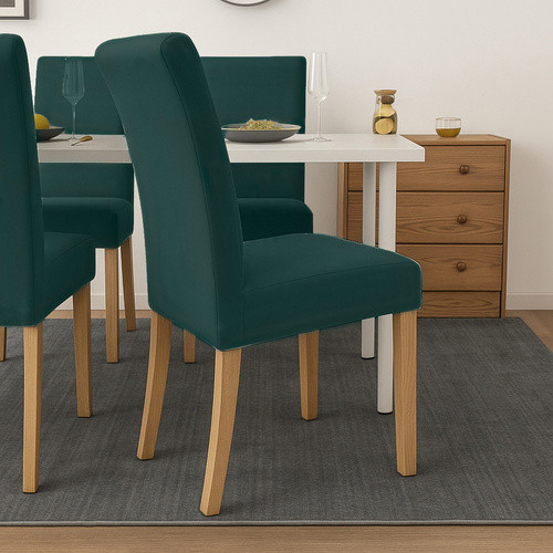 RUHHY Zöld Bársony Szék Huzatok - 6 db, 65x40x35 cm