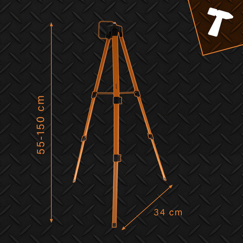 Bigstren 150 cm-es Keresztvonalas Lézerállvány 5/8" Univerzális Menettel