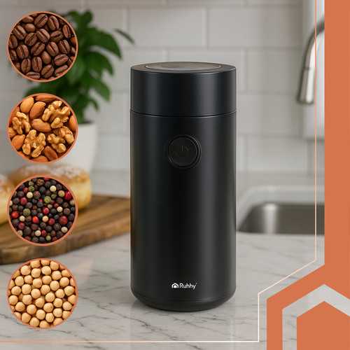 Elektromos Kávédaráló RUHHY 150W BPA Mentes, Kompakt Kialakítással