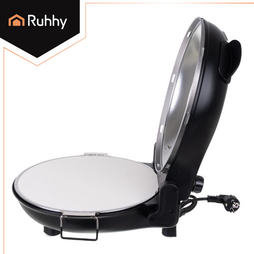 RUHHY Elektromos Pizza Sütő - 450°C, Kerámia Kő, 1200W, Kompakt és Stílusos