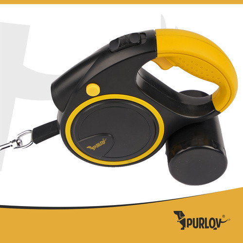 Automata Kutya Póráz LED Lámpával és 5 m Szalaggal - PURLOV 10-25 kg