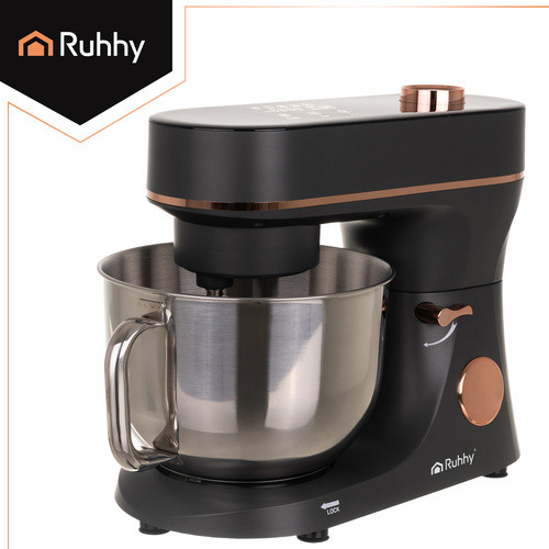 Robot konyhai RUHHY 2200W - 6.2L Melegítős keverőedénnyel, Szürke/Arany