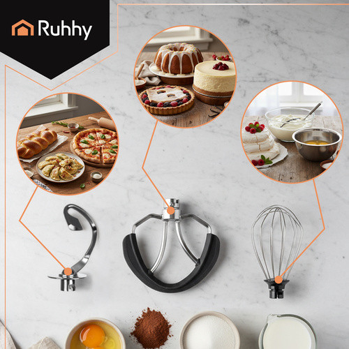 RUHHY Robotgép Melegítő Tálas, 6,2 l - 2200W - Fekete/Ezüst