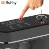 RUHHY Robotgép Melegítő Tálas, 6,2 l - 2200W - Fekete/Ezüst