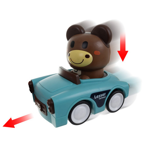 Érzékszervi Játék - Állatos Autók 4 az 1-ben, Színes Járművek Gyermekeknek 18 hónapos kortól