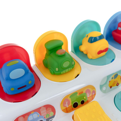 Interaktív Oktató Játék - Ugráló Járművek, 4 az 1-ben Készlet, 25 x 13 x 12 cm, Többszínű, KRUZZEL (18 hónapos kortól)
