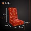 Ruhhy Ünnepi Piros Elasztikus Székhuzat Készlet - 6 darab, 50x40x40 cm