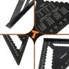 Bigstren Alumínium Asztalos Derékszögű Mérőszerszám 30x30 cm, Fekete, 5 Ceruza Tartozékkal