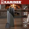 KAMINER 25970 Modern Kandalló Kiegészítők - 4 az 1-ben Acél Szett