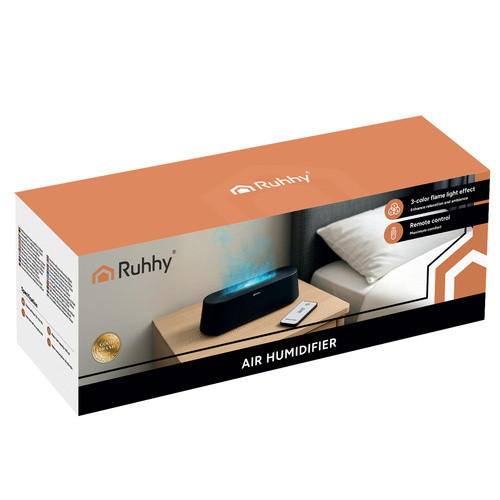 Aroma Diffúzor - Párásító 250ml RUHHY 26328 LED Lánghatással