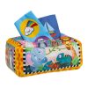 Kruzzel 26289 Rendező - Plüss Textil Doboz Színes Kendőkkel, Montessori Érzékszervi Játék Gyerekeknek 0+