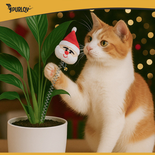 Purlov 26380 Karácsonyi Macskajáték Készlet, 6 Darabos, Vidám és Kihívásokkal Teli Játék