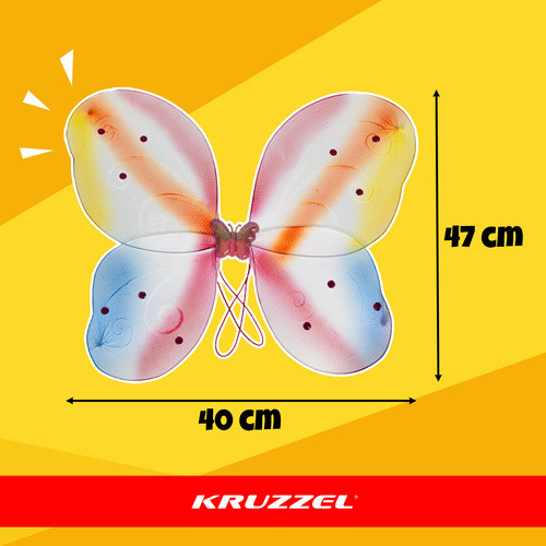 KRUZZEL 26742 Univerzális Gyermek Pillangó Jelmez 6 részes Készlet