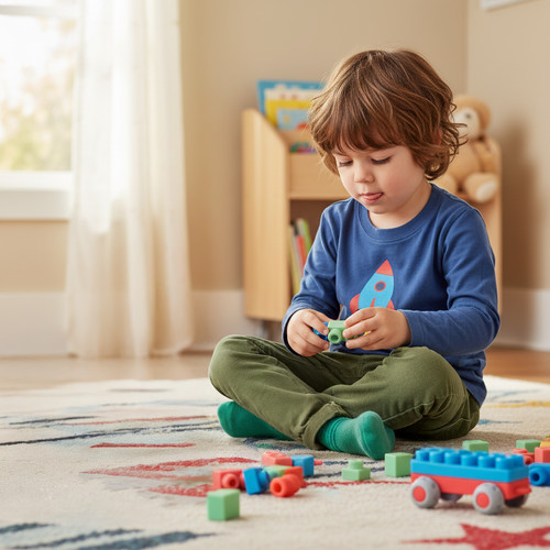 Kreatív ISO TRADE gyermek érzékelő építőkocka szett - Rugalmas gumis anyag, 30 darabos