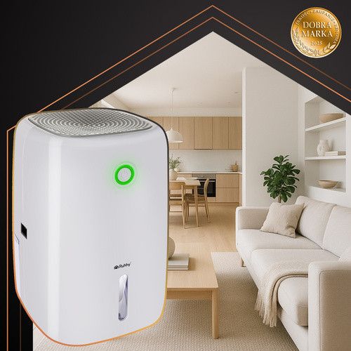 RUHHY 26829 Kompakt és Energiatakarékos Páraelszívó – Csendes Teljesítmény Modern Formatervezéssel, 330 ml/nap kapacitás