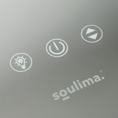 LED Kozmetikai Tükör Soulima 58x46 cm Hollywoodi Stílusban, 15 Energaitakarékos LED Izzóval