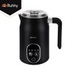 Ruhhy LED Kijelzős 500W Elektromos Tejhabosító - Fekete, 4 az 1-ben funkcionalitás, Állítható hőmérséklet szabályozás, Kettős keverőeszköz
