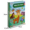 Mágneses Oktató Kirakó Montessori – 47 Mágnes, 6 Kártya – Afrikai Állatok, 3+ Éveseknek