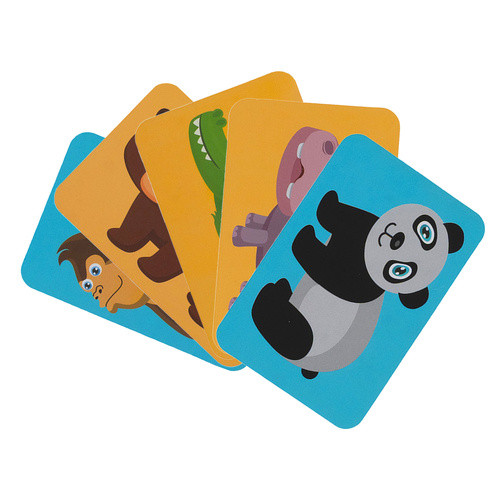 Mágneses Oktató Kirakó Montessori – 47 Mágnes, 6 Kártya – Afrikai Állatok, 3+ Éveseknek