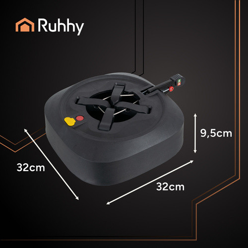 Önzáró Karácsonyfatalp RUHHY 24304 - Stabil és Gyorsan Telepíthető Alap, 2,5 m Max Árnyékolt Fenyőhöz, 3,2 L Beépített Víztartály
