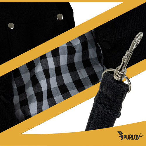 Purlov 26671 – Komfortos Állathordozó Széles Pánttal és Belső Pórázzal