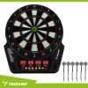 Trizand 26307 Elektronikus Dart Tábla - 1-16 Játékos, 4 LCD Kijelző, 6 Alumínium Nyíl, 24 Pótvég