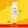 KRUZZEL 45 cm-es Puha Plüss Nyuszi Játék Gyermekeknek - 26761