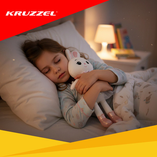 KRUZZEL 45 cm-es Puha Plüss Nyuszi Játék Gyermekeknek - 26761