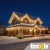 Izoxis 500 LED Kültéri-Beltéri Karácsonyi Fényfüzér, Meleg Fehér 22,5m, 8 Programmal, IP44 Védelemmel, 2300-2500K