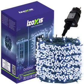   500 LED-es karácsonyi fényfüzér – 35 méter varázslatos, hideg fehér ragyogás
