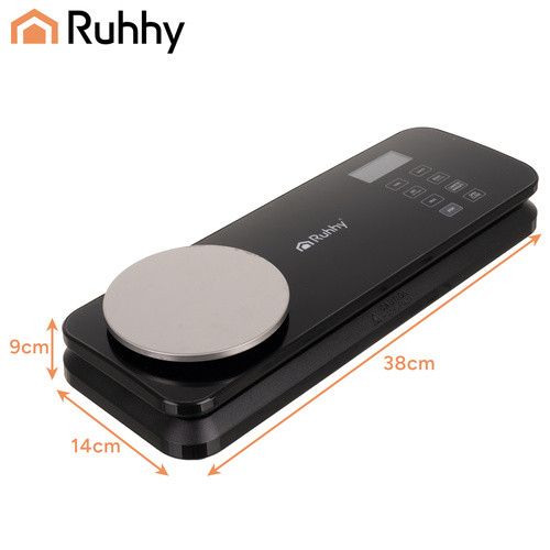 Ruhhy 2 az 1-ben Vákuumfóliázó Gép Súlymérővel és Kettős Pumpával - LCD Kijelzővel, 120W, 80 kPa - 9 l/min Kettős Pumpa, 2 kg Mérleg, 30 cm Záródás