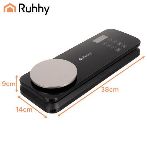 Ruhhy 2 az 1-ben Vákuumfóliázó Gép Súlymérővel és Kettős Pumpával - LCD Kijelzővel, 120W, 80 kPa - 9 l/min Kettős Pumpa, 2 kg Mérleg, 30 cm Záródás