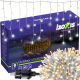 IZOXIS 100 LED Kültéri és Beltéri Fényfüzér - 6m, IP44, Meleg Fehér, Villanóhatással