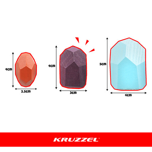 Kruzzel színes fa építőkockák – 16 darabos készlet gyerekeknek