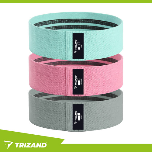 Edző gumiszalag készlet - 3 db. Trizand 25876