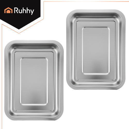 Ruhhy bambusz vágódeszka tárolóedényekkel, beépített sínekkel 