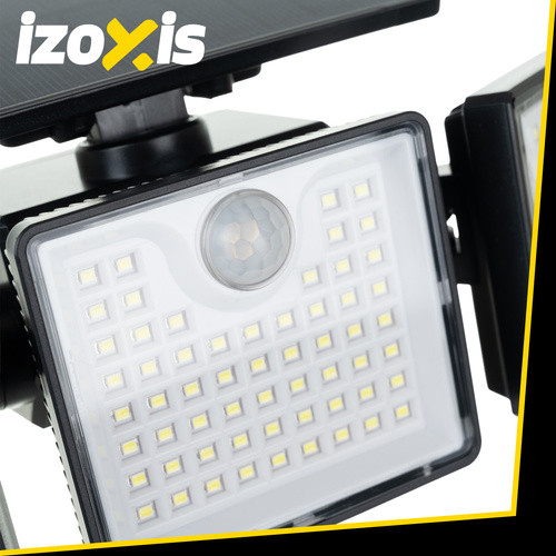 Izoxis napelemes kültéri lámpa, 167 LED, 500 lumen, mozgásérzékelős 