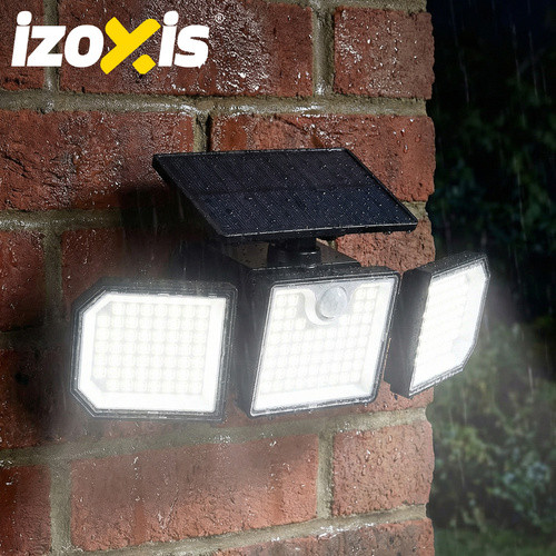 Izoxis napelemes kültéri lámpa, 167 LED, 500 lumen, mozgásérzékelős 