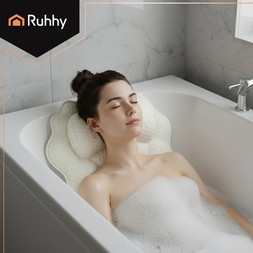 Ruhhy ergonomikus fürdőpárna kádba, tapadókorongos rögzítés 