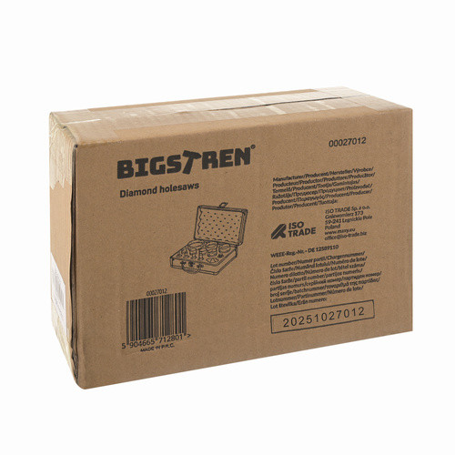 Professzionális 13 darabos Bigstren 27012 gyémánt koronafúró készlet 