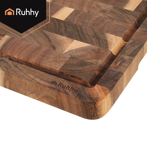 Akácfa vágódeszka, 25 cm - tartós és kíméletes késekhez