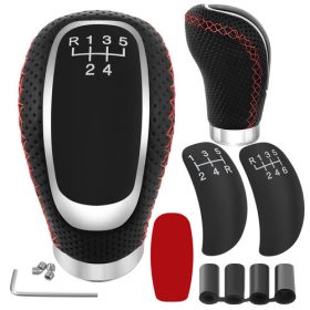   Xtrobb univerzális váltógomb 5/6 sebesség, bőr, adapterek: m8, m10, m12