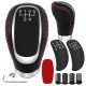 Xtrobb univerzális váltógomb 5/6 sebesség, bőr, adapterek: m8, m10, m12