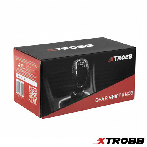 Xtrobb univerzális váltógomb 5/6 sebesség, bőr, adapterek: m8, m10, m12