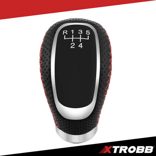 Xtrobb univerzális váltógomb 5/6 sebesség, bőr, adapterek: m8, m10, m12